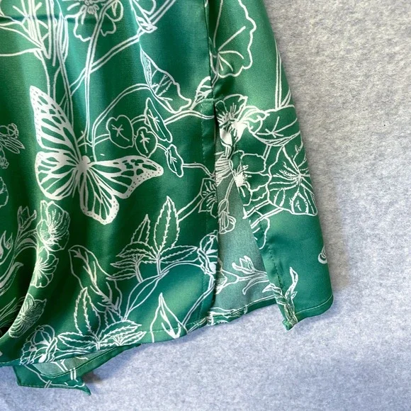 Ophelia Roe Dress Womens Medium Floral Button Front Shirt Dress Romantic - Picture 10 of 13